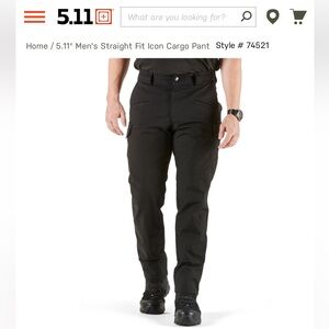 5.11 Men's Black Tactical Pants (2)